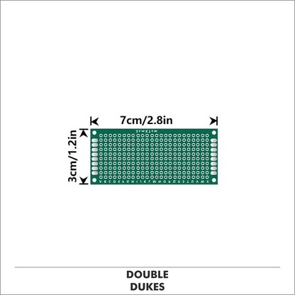 Double Sided Prototype Circuit Board FR4 PCB Universal Board Green Arduino PI UK - Dukes Supplies