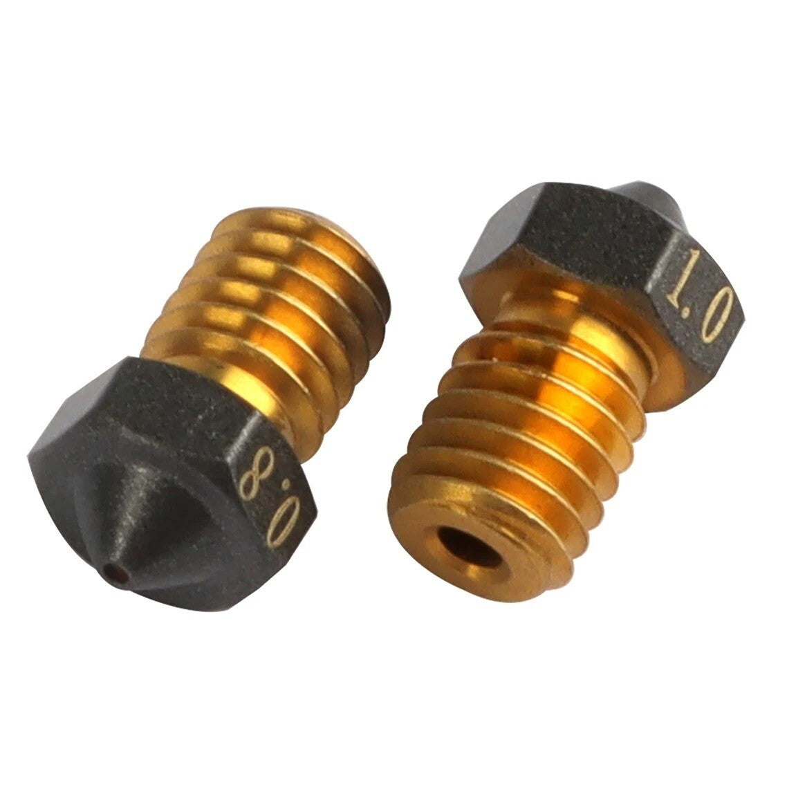 E3D V6 0.4mm PTFE Coated Brass Nozzle 1.75mm Non Stick 3D Printer - Dukes Supplies