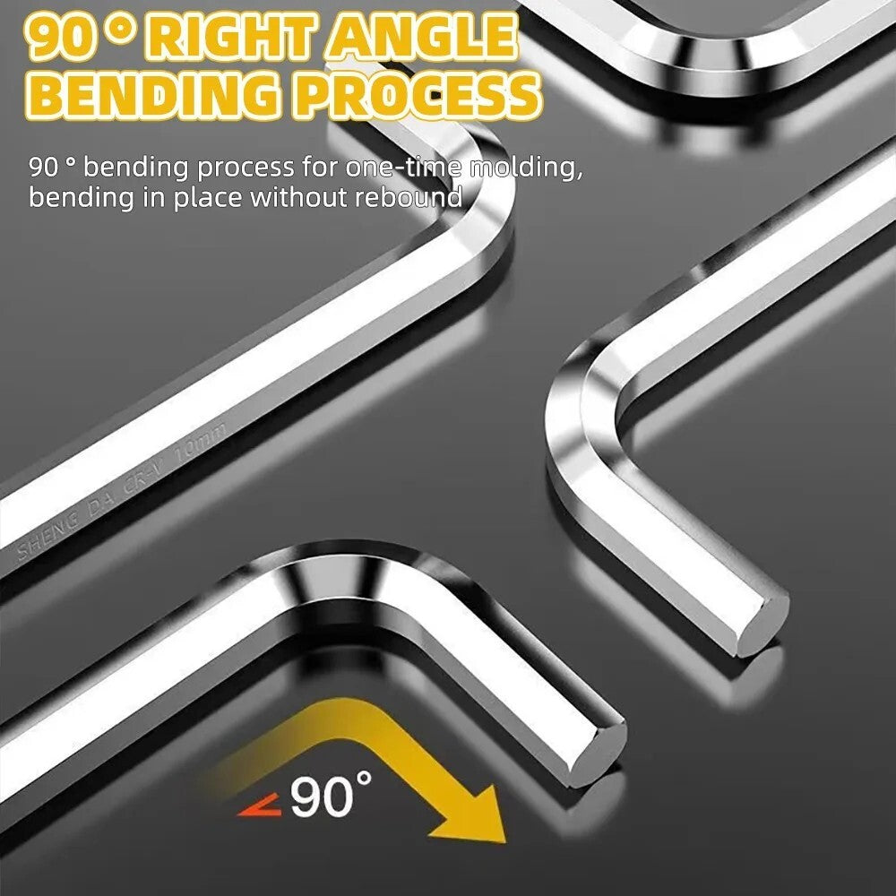 11pc Allen Key Set Metric Hex Key Hexagon Set Wrench with Holder - Image 6