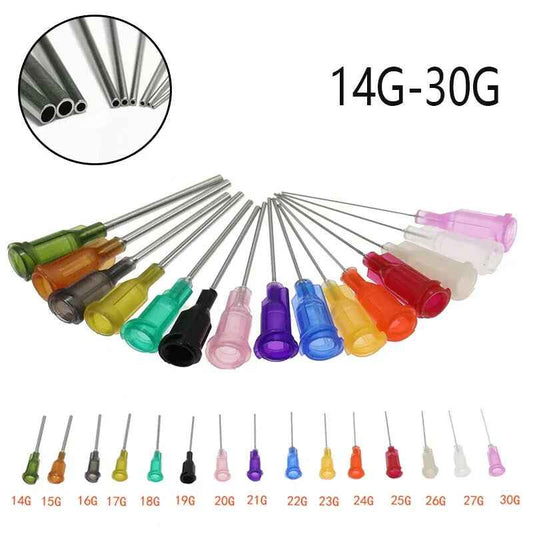 Blunt Tip Syringe Needle Luer Cap Oil Glue Ink Dispensing Liquid Refill - Dukes Supplies