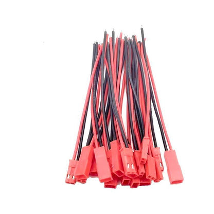 Red 2 Pin JST Plug Socket Connectors 200mm RC Li-Po Battery Leads Cable Wire UK - Dukes Supplies