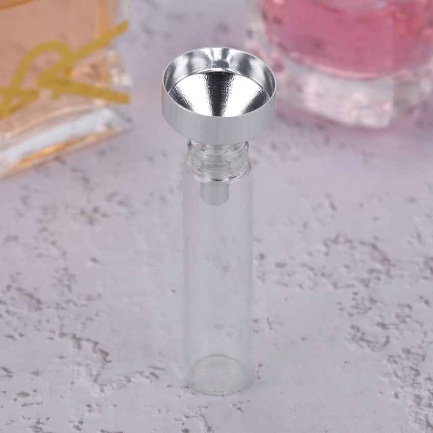Small Mini Metal Funnels for Atomizers, Vials & Small Bottles Silver 18mm - Dukes Supplies