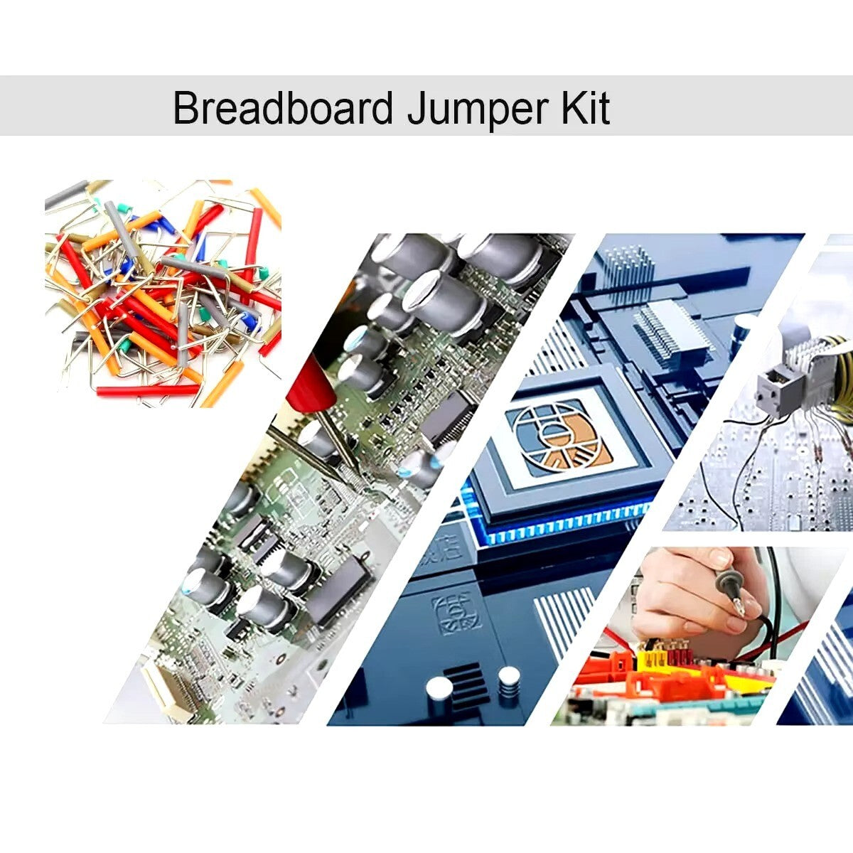 Breadboard Kit: 400pt + 205 Jumper Wires for Arduino/Raspberry Pi Circuits DIY - Dukes Supplies