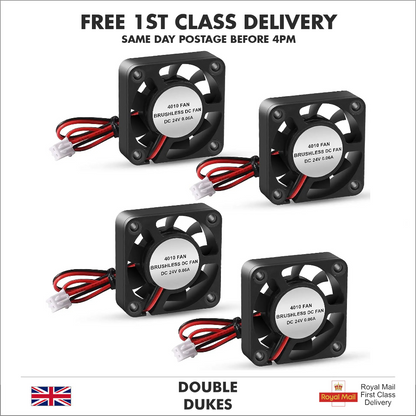 24V DC Brushless Hotend Cooling Fan 4010 40x40x10mm 3D Printer Extruder Ender 3 - Dukes Supplies
