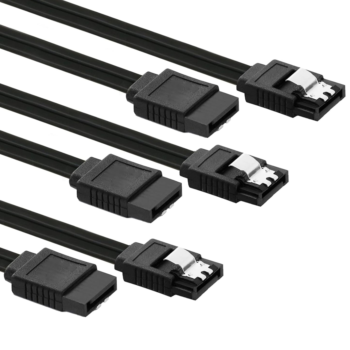 16" SATA III 6Gbps Data Cables with Locking for HDD/SSD