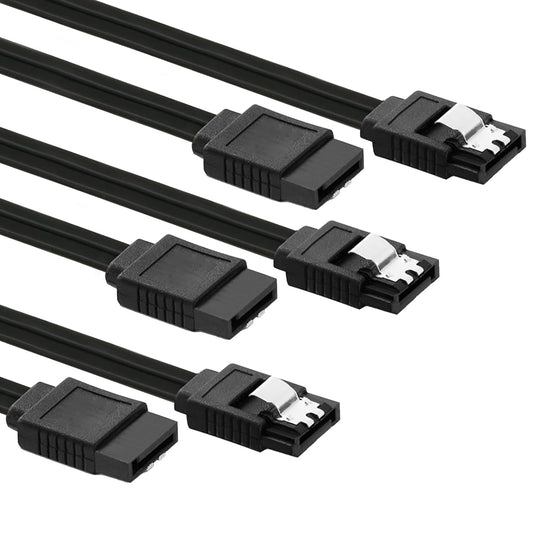 16" SATA III 6Gbps Data Cables with Locking for HDD/SSD
