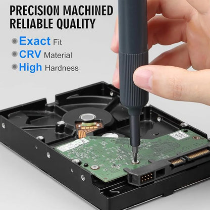 27-in-1 Precision Screwdriver Set  Magnetic Bits Pen Style Manual Repair Tools Kit for Eyeglass Watch PC Jewelers Laptop iPhone - Extracted Image 14