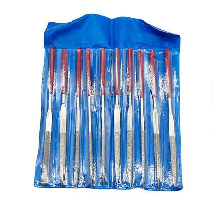 10Pcs Diamond Needle File Set for Stone, Glass & Metal - Durable, Mini Tools - Extracted Image 8