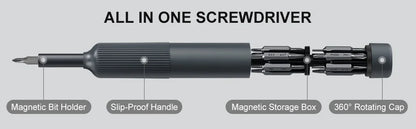 27-in-1 Precision Screwdriver Set  Magnetic Bits Pen Style Manual Repair Tools Kit for Eyeglass Watch PC Jewelers Laptop iPhone - Extracted Image 2