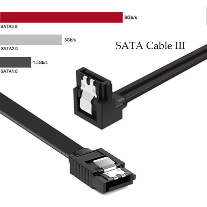 12-Pack 16" SATA III 6Gbps Right Angle Data Cables with Locking for HDD/SSD - Extracted Image 8