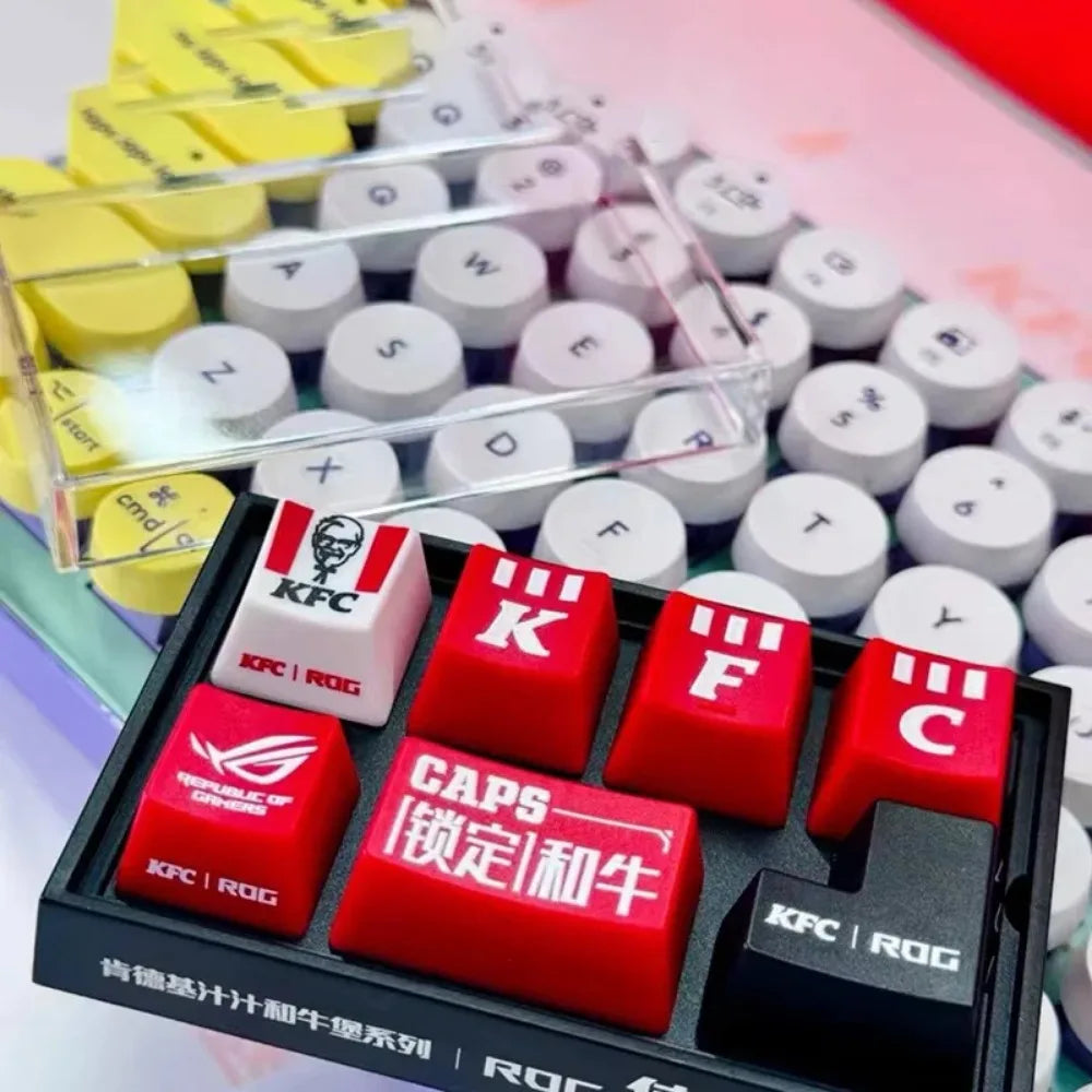 KFC Keycap Mechanical Keyboard - ROG Collaboration DIY Anime Toy for Fans - Image 5