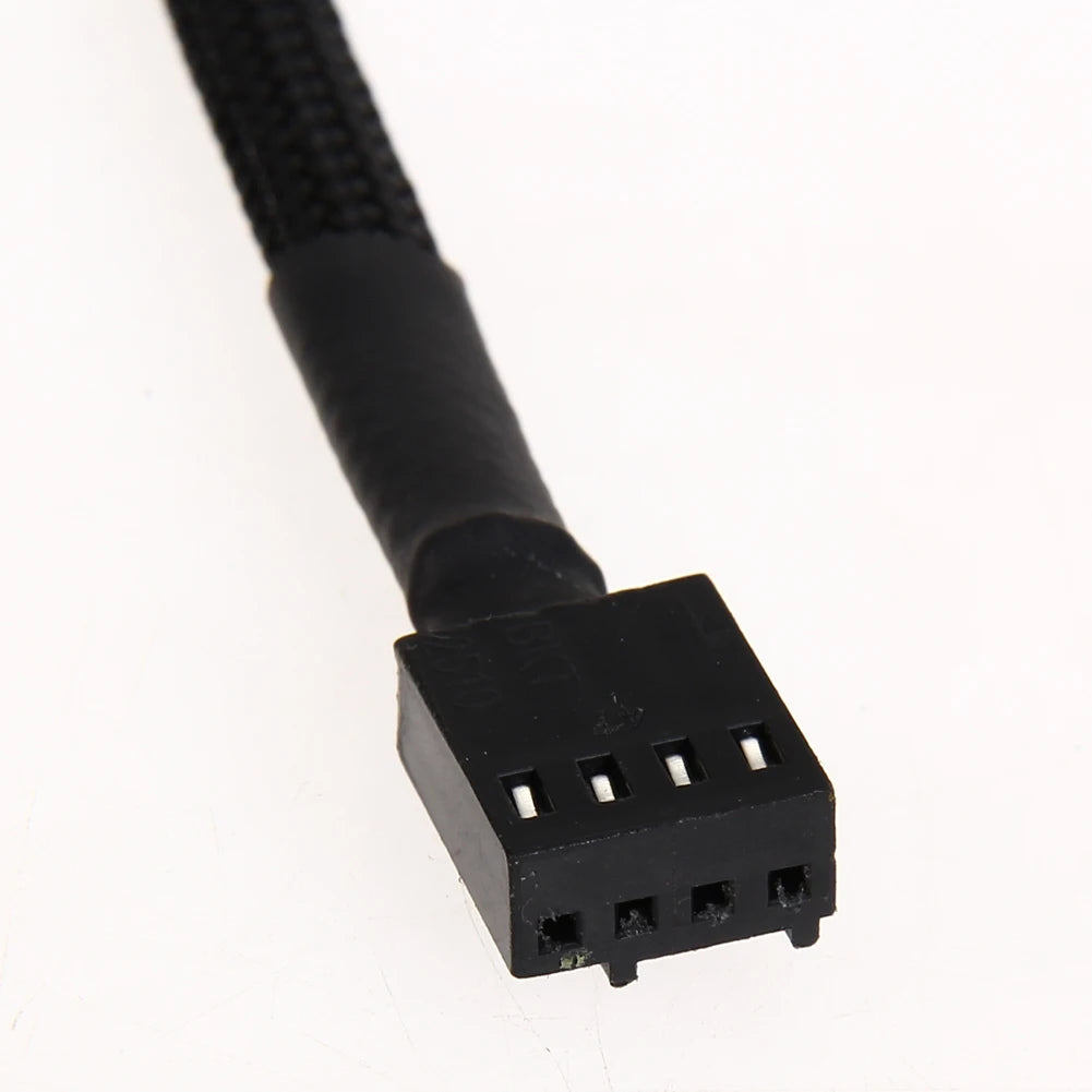 5-Pack 26CM 4-Pin PWM Fan Extension Cables for PC Cooling - Durable & Flexible - Image 3