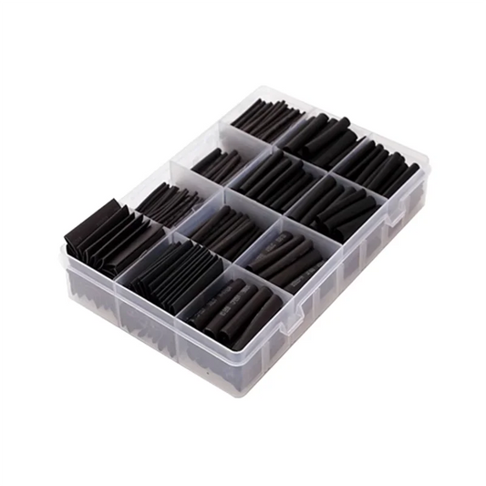 625pcs/lot Thermoresistant tube Shrink wrapping 2:1 Black heat shrink Sleeving set Wire Cable Polyolefin Wrap Tubing - Image 5