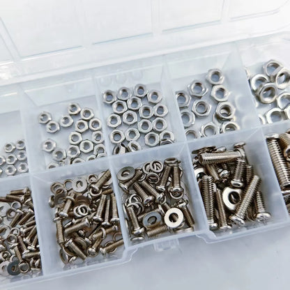 Hex Nuts and Bolt Set - 320 pieces/120 pieces, durable M2 - M5 metric size, universal hardware kit for DIY projects and repairs - Extracted Image 5