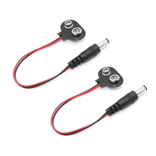 5/10PCS 9V DC Battery Power Cable Plug Clip Barrel Jack Connector for Arduino Uno r3 Mega 2560 T-Type for Arduino LED Strip - Image 1