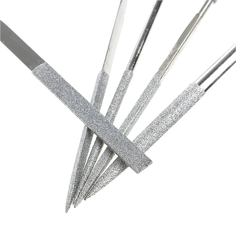 10Pcs Diamond Needle File Set for Stone, Glass & Metal - Durable, Mini Tools - Extracted Image 3