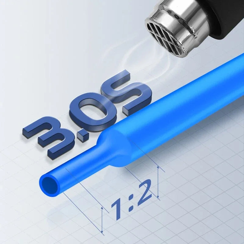 328 Pcs Heat Shrinkable Tube Insulation Environmental Protection Heat Shrinkable Combination Sleeving Electrical Cable Sleeving - Image 4