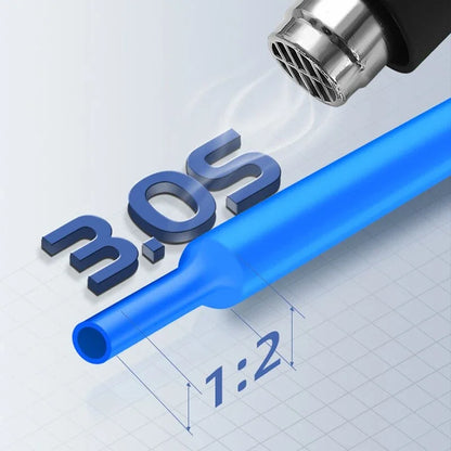 328 Pcs Heat Shrinkable Tube Insulation Environmental Protection Heat Shrinkable Combination Sleeving Electrical Cable Sleeving - Image 4