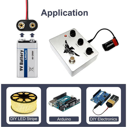 DC 9V Battery Connector Power Cable Plug Barrel Jack for Arduino Uno R3 ...