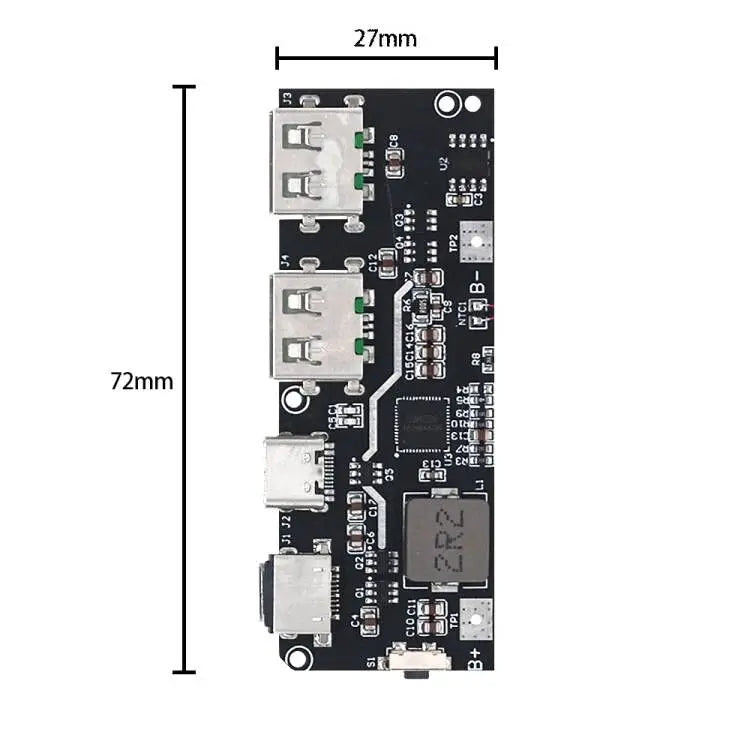 QC4.0 QC3.0 LED Dual USB 5V 4.5A 22.5W Micro/Type-C USB Mobile Power Bank 18650 Charging Module Temperature / Circuit Protection - Image 5