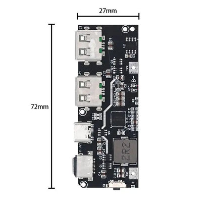 QC4.0 QC3.0 LED Dual USB 5V 4.5A 22.5W Micro/Type-C USB Mobile Power Bank 18650 Charging Module Temperature / Circuit Protection - Image 5