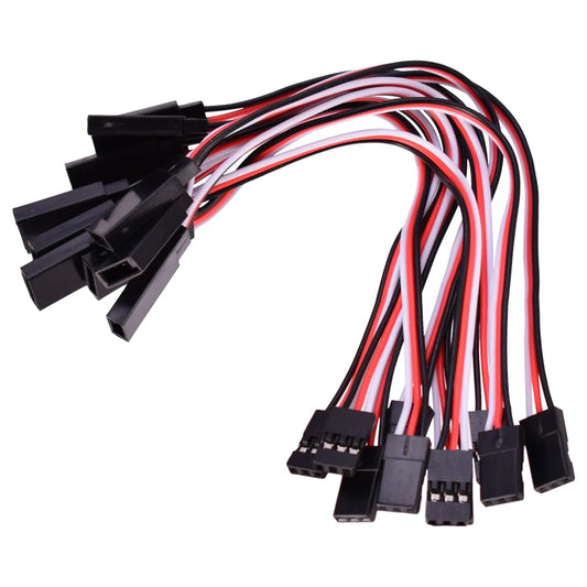 10Pcs 150mm 15cm Servo Extension Lead Wire Cable For RC Futaba JR Male to Female 15cm Wire Connector - Image 2