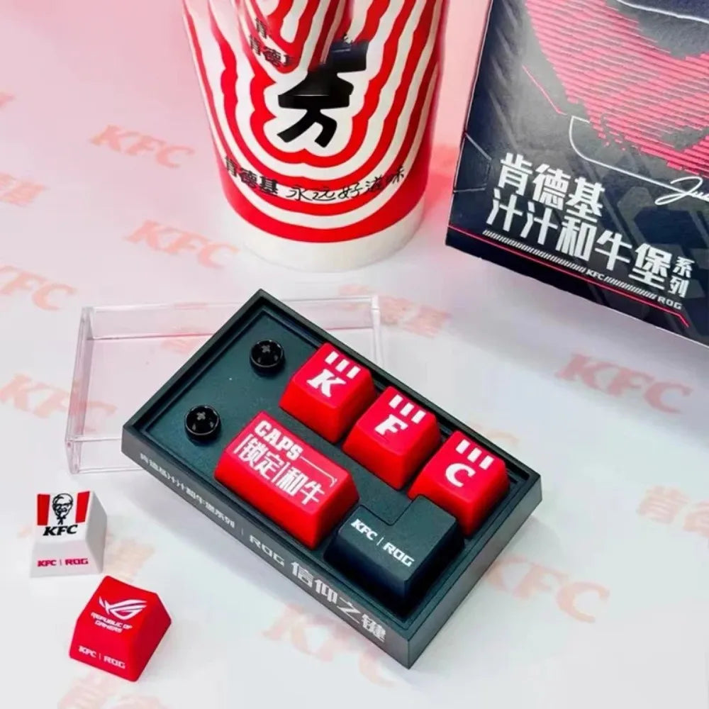 KFC Keycap Mechanical Keyboard - ROG Collaboration DIY Anime Toy for Fans - Image 4