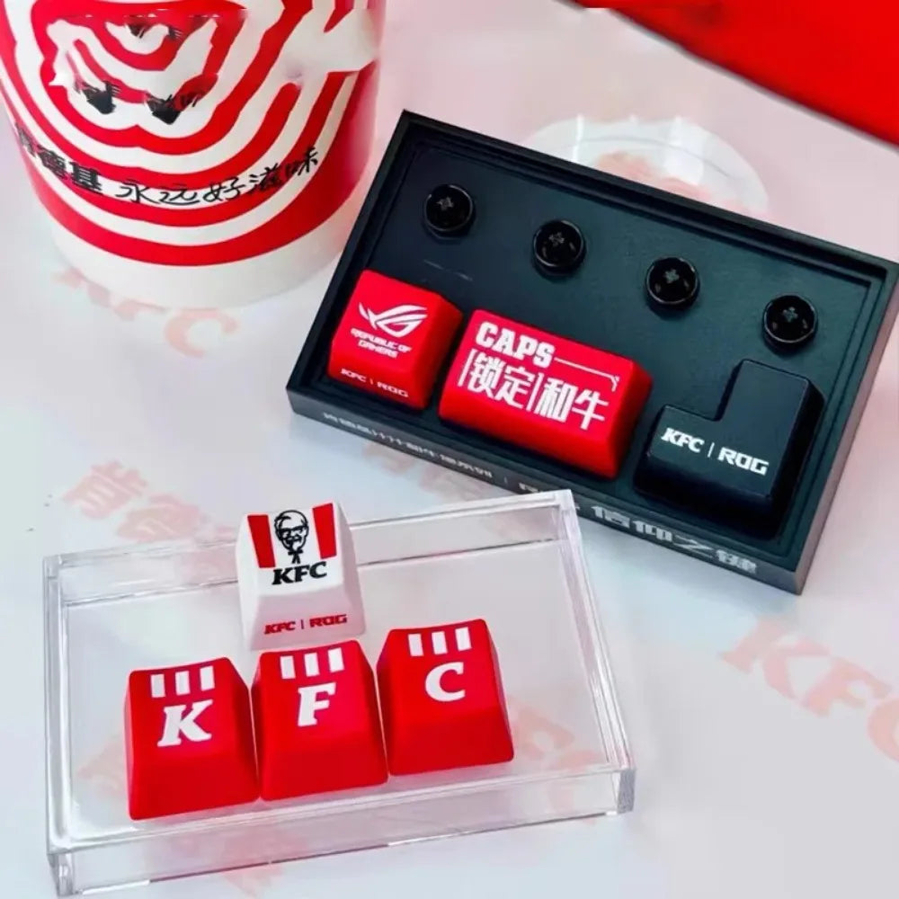 KFC Keycap Mechanical Keyboard - ROG Collaboration DIY Anime Toy for Fans - Image 6