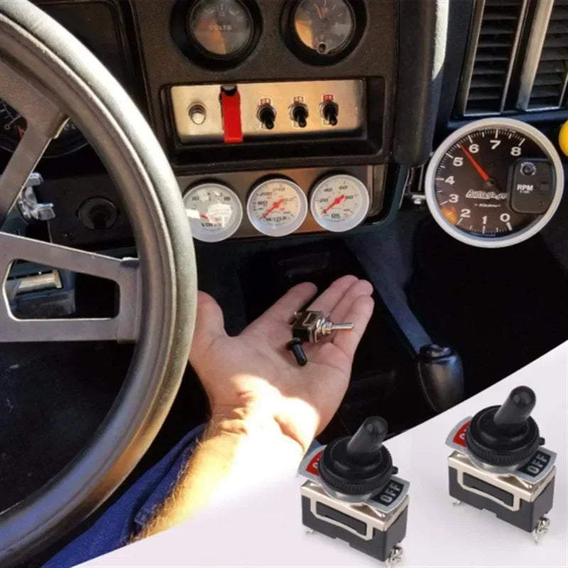 5Pcs Heavy Duty Car Boat Rocker Toggle Switch 15A 250V 2Pin SPST ON/OFF Rocker Switches with Waterproof Boot Spst Rocker Switch - Extracted Image 8