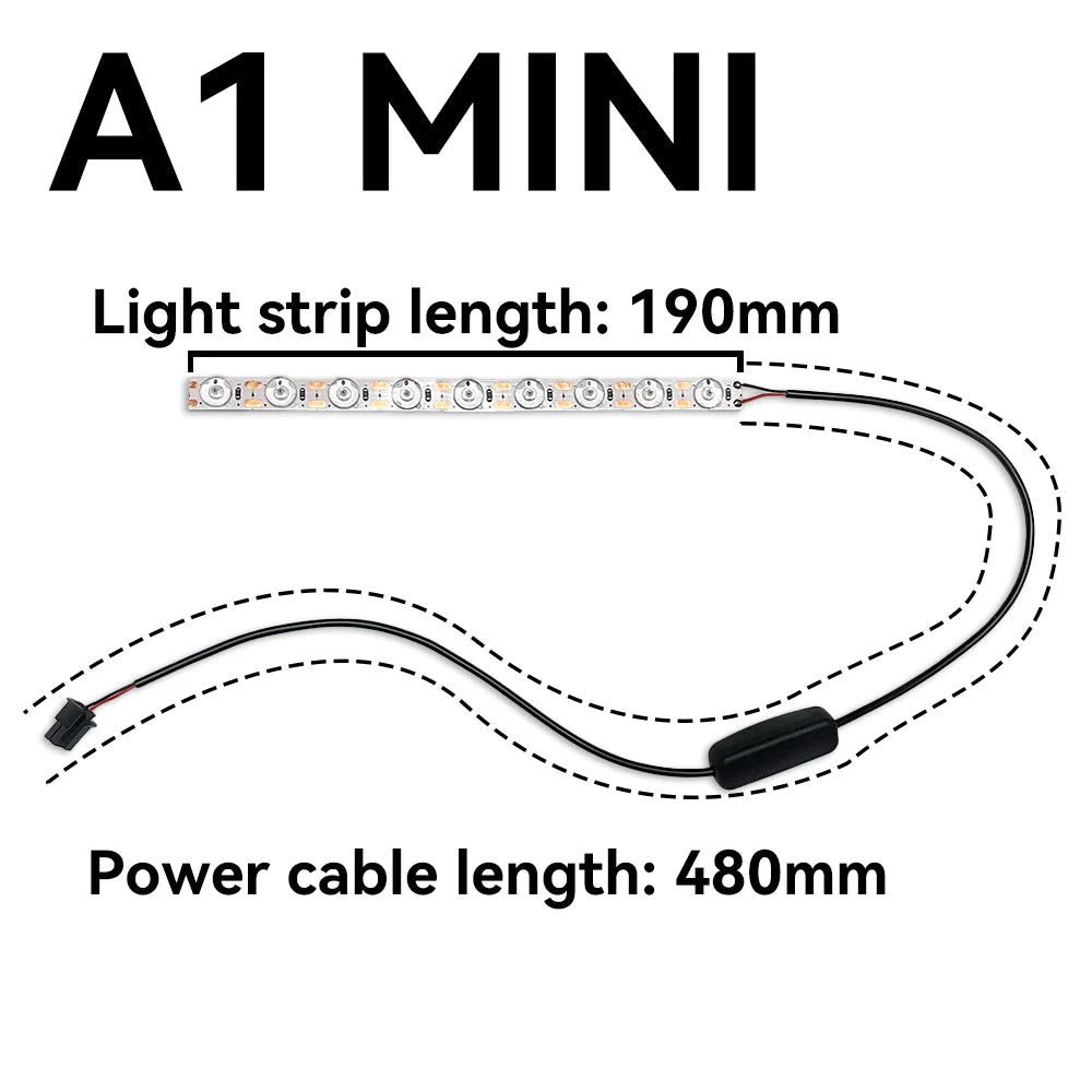 InnoTech Ra95 LED Light Strip for Bambu A1/A1 Mini 3D Printer - Ultra Bright - Image 5