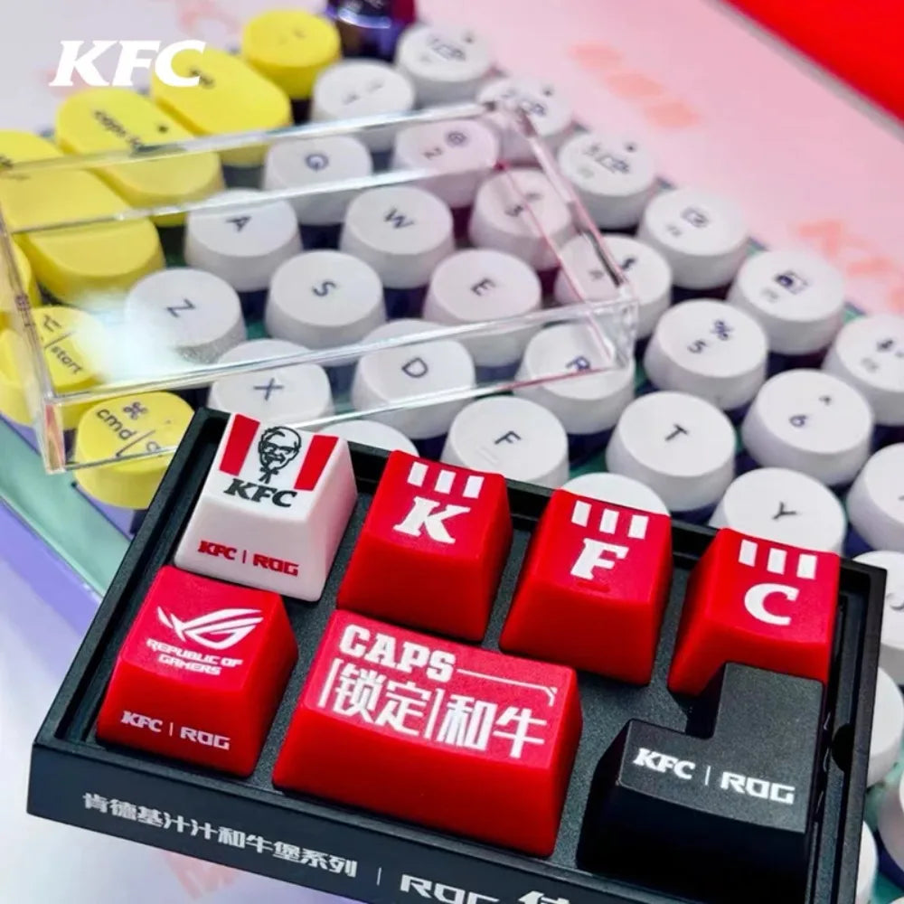 KFC Keycap Mechanical Keyboard - ROG Collaboration DIY Anime Toy for Fans - Image 2