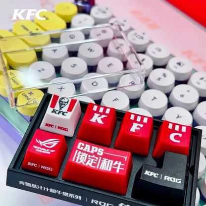KFC Keycap Mechanical Keyboard - ROG Collaboration DIY Anime Toy for Fans - Image 2