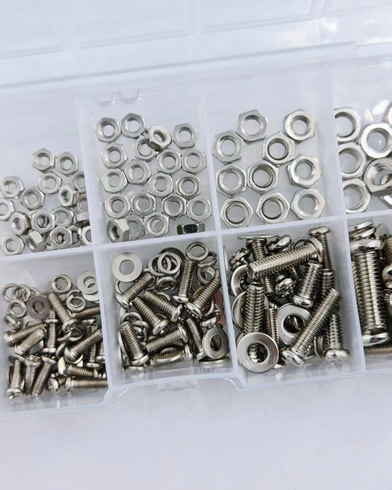 Hex Nuts and Bolt Set - 320 pieces/120 pieces, durable M2 - M5 metric size, universal hardware kit for DIY projects and repairs - Extracted Image 6