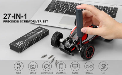 27-in-1 Precision Screwdriver Set  Magnetic Bits Pen Style Manual Repair Tools Kit for Eyeglass Watch PC Jewelers Laptop iPhone - Extracted Image 1