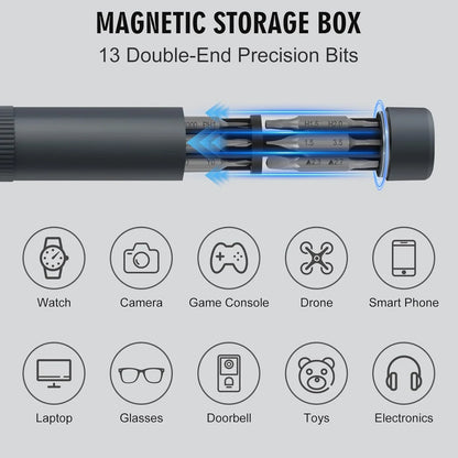 27-in-1 Precision Screwdriver Set  Magnetic Bits Pen Style Manual Repair Tools Kit for Eyeglass Watch PC Jewelers Laptop iPhone - Image 2