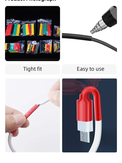 328 Pcs Heat Shrinkable Tube Insulation Environmental Protection Heat Shrinkable Combination Sleeving Electrical Cable Sleeving - Extracted Image 8