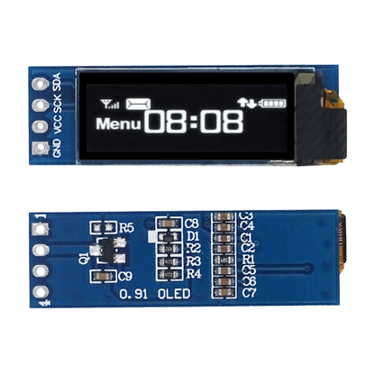 0.91 Inch OLED Module 0.91" White/Blue 128X32 OLED LCD LED Display Module IIC Communicate for Ardunio - Image 2