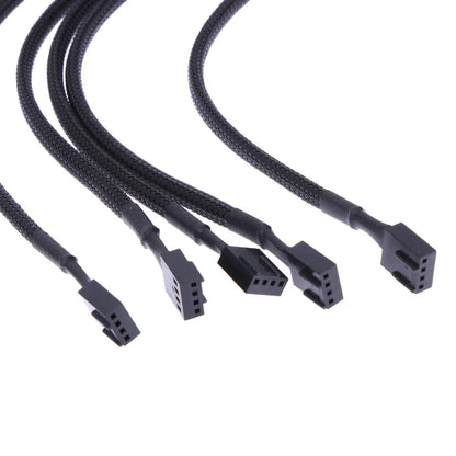 5-Pack 26CM 4-Pin PWM Fan Extension Cables for PC Cooling - Durable & Flexible - Extracted Image 6