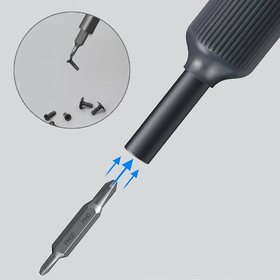 27-in-1 Precision Screwdriver Set  Magnetic Bits Pen Style Manual Repair Tools Kit for Eyeglass Watch PC Jewelers Laptop iPhone - Extracted Image 4