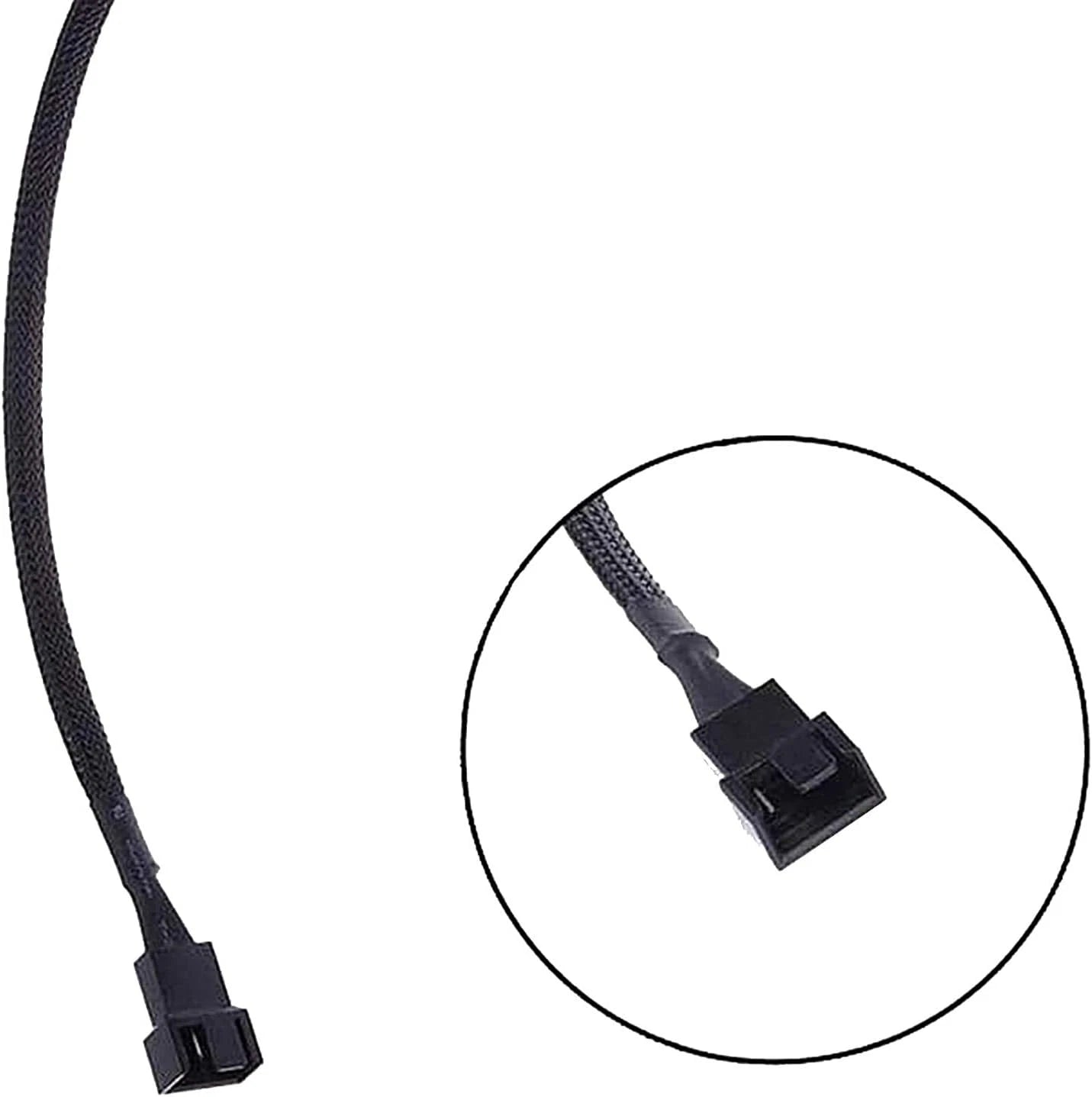 5-Pack 26CM 4-Pin PWM Fan Extension Cables for PC Case Cooling