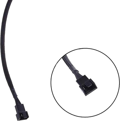5-Pack 26CM 4-Pin PWM Fan Extension Cables for PC Case Cooling