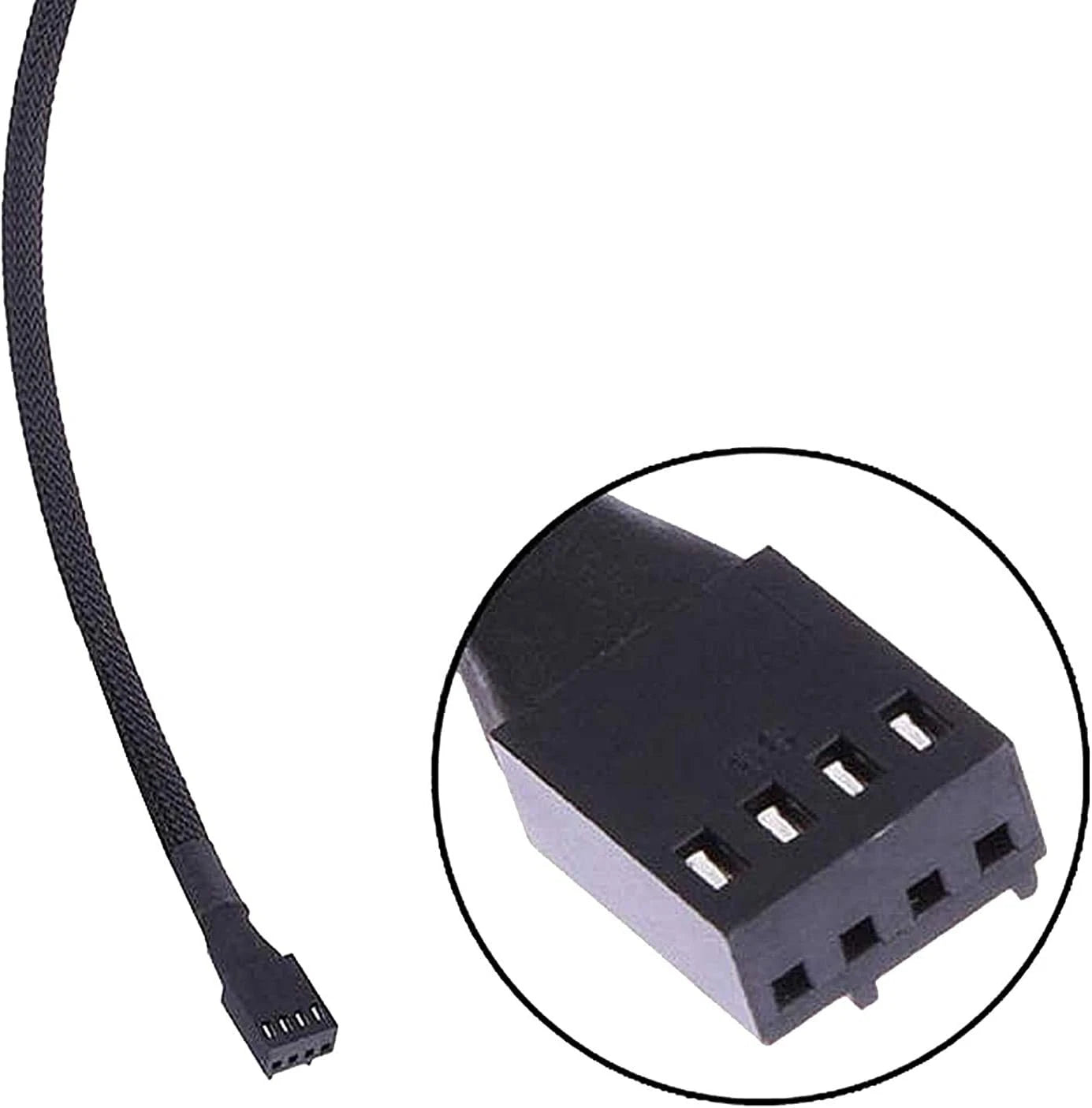 5-Pack 26CM 4-Pin PWM Fan Extension Cables for PC Case Cooling